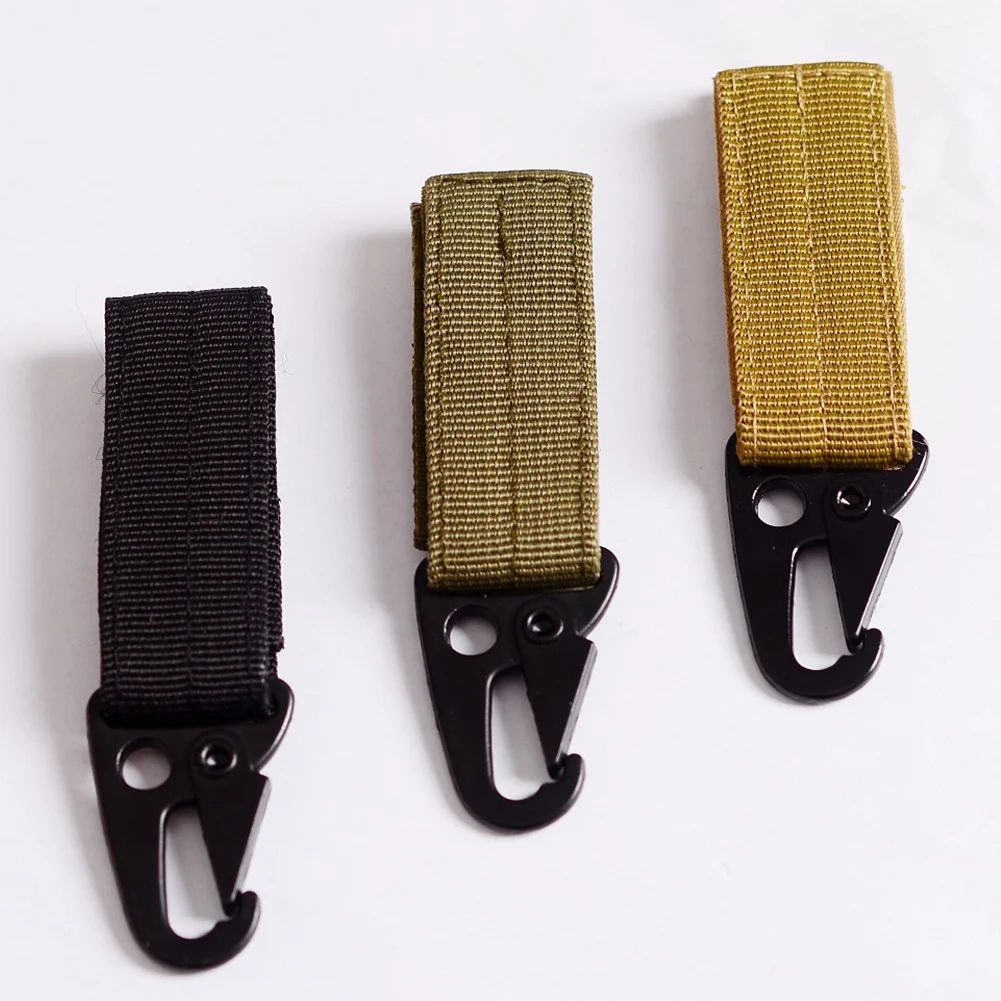 

New Nylon Belt Metal Hanging Carabiner Backpack Hook Key chain Clasp for Outdoor Camping Hiking outdoor tool