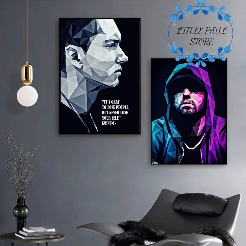 

EMINEM Art Canvas Poster Music poster Wall Pictures for Living Room No Frame