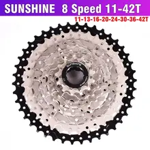 SUNSHINE MTB Bike Freewheel 8S 11-32 36 40 42T MTB Mountain Bike Flywheel 8 24 Speed Cassette Sprocket For 8 speed SUNSHINE MTB Bike Freewheel 8S 11-32 36 40 42T MTB Mountain Bike Flywheel 8 24 Speed Cassette Sprocket For 8 speed