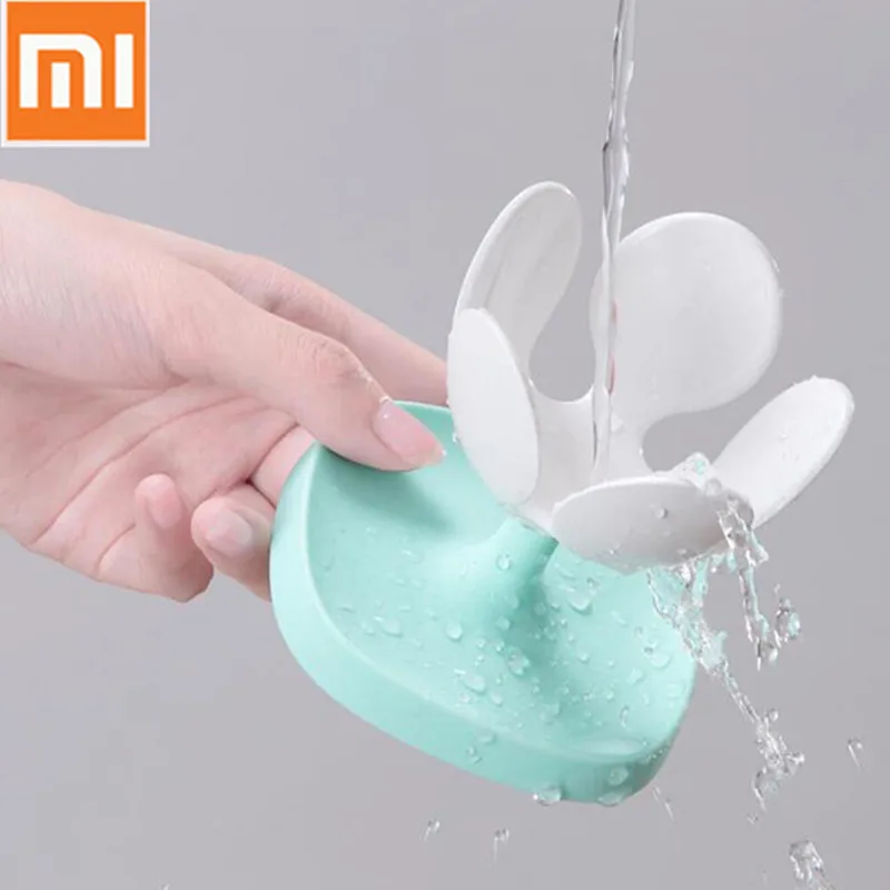 

Xiaomi Multi-Purpose Water Lily Storage Soap Tray Small Chic Fashion Personality Soap Box Unique Shelf Laundry Soap Stand