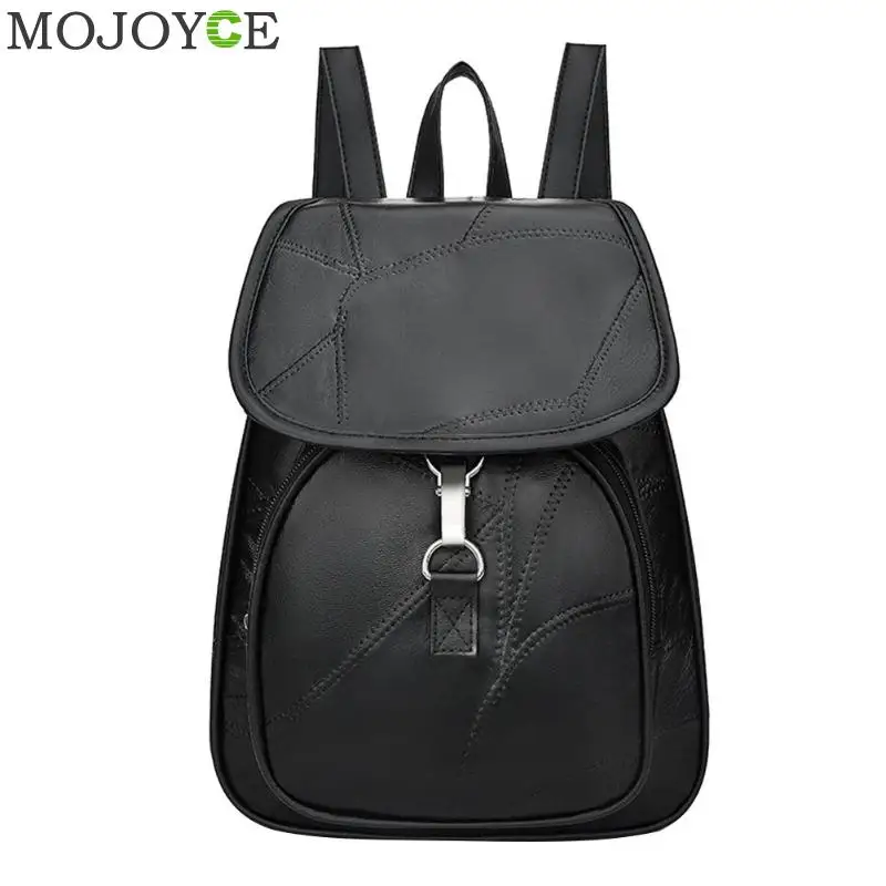 

Casual Women Backpack Teenage Preppy Style Leather Backpack Big Capacity Multifunctional Girls Travel Shoulder School Bags