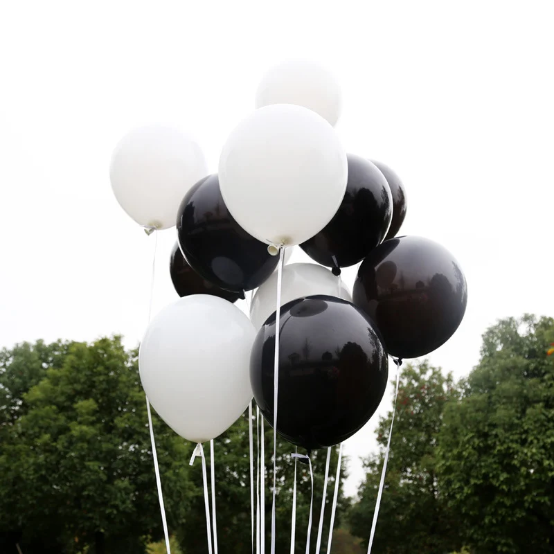 

Black 50pcs White 2.2g Latex balloons Gifts Push Christmas balloons Party Wedding Birthday Innovation