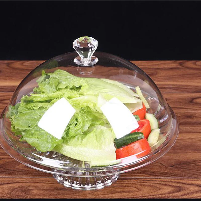 

Highly Transparent Acrylic Food Cover Pc Snack Display Cover Food Domes Cake Cover Fresh Food Cover For Cake Fruit Dessert