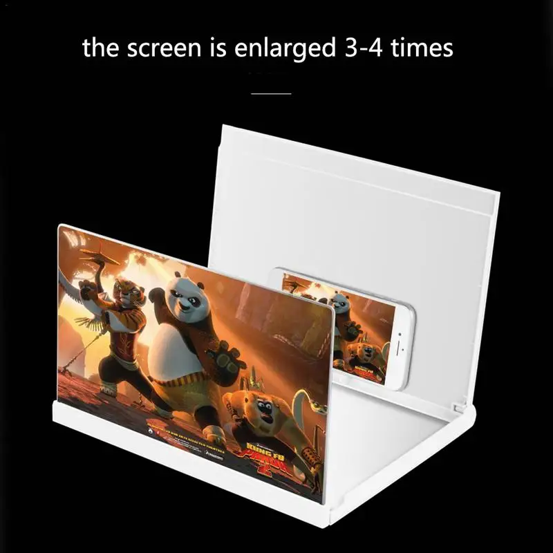 3D фильмы Eye Treasure 12 дюймовая Экранная лупа универсальный Настольный кронштейн с