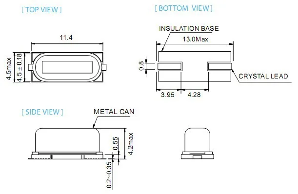 4,1943 M 4,194304 M 4,1943 MHZ 4,194304 MHZ HC-49SMD 49SMD 2Pin SMD XTAL кварцевый генератор x 100 PCS