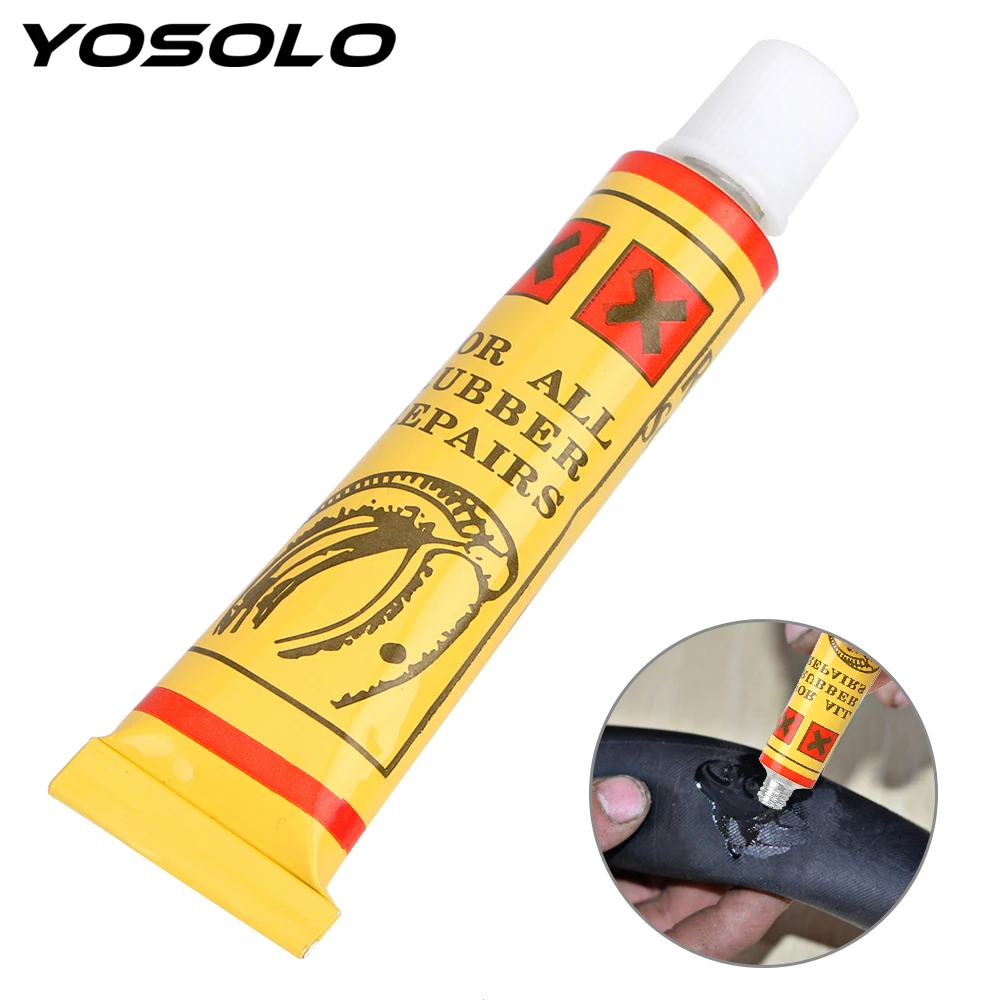 

YOSOLO 8ml Cement Rubber Cold Patch Solution Bicycle Inner Tube Puncture Repair Bike Tire Repair Glue Bicycle Repair Tool