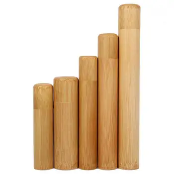 

Bamboo Fragrant Tube Natural Eco-Friendly Portable Tea Box Caddy Candy Jar