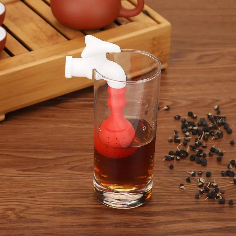 

Silicone Tea Strainer Faucet Loose Tea Infuser Filter Teapot Making Tool