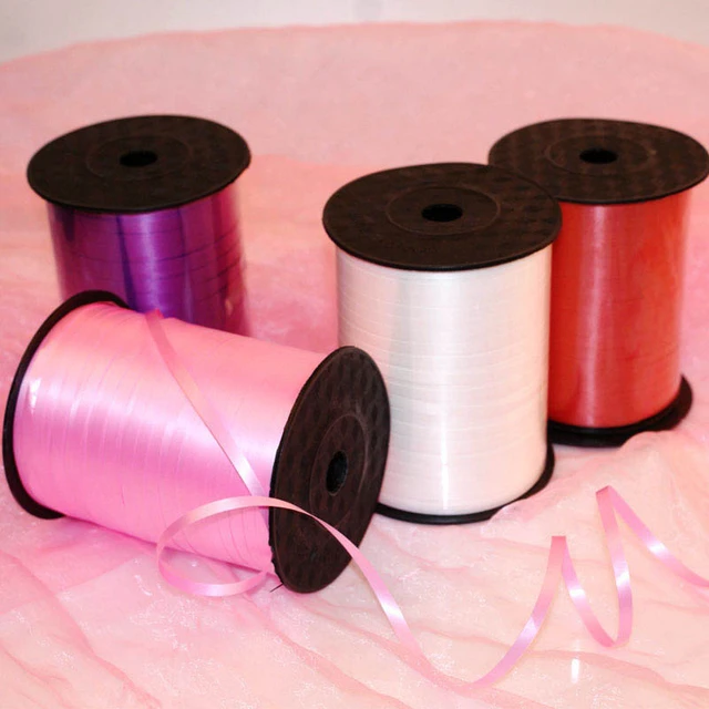 Rollo de cinta de globos para niños, manualidades, lámina rizadora  multicolor, 5mm, regalos de bricolaje, suministros