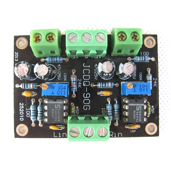 

HIFI NE5534 DC Buffer Stereo OP-AMP Preamplifier Preamp Board support OPA627