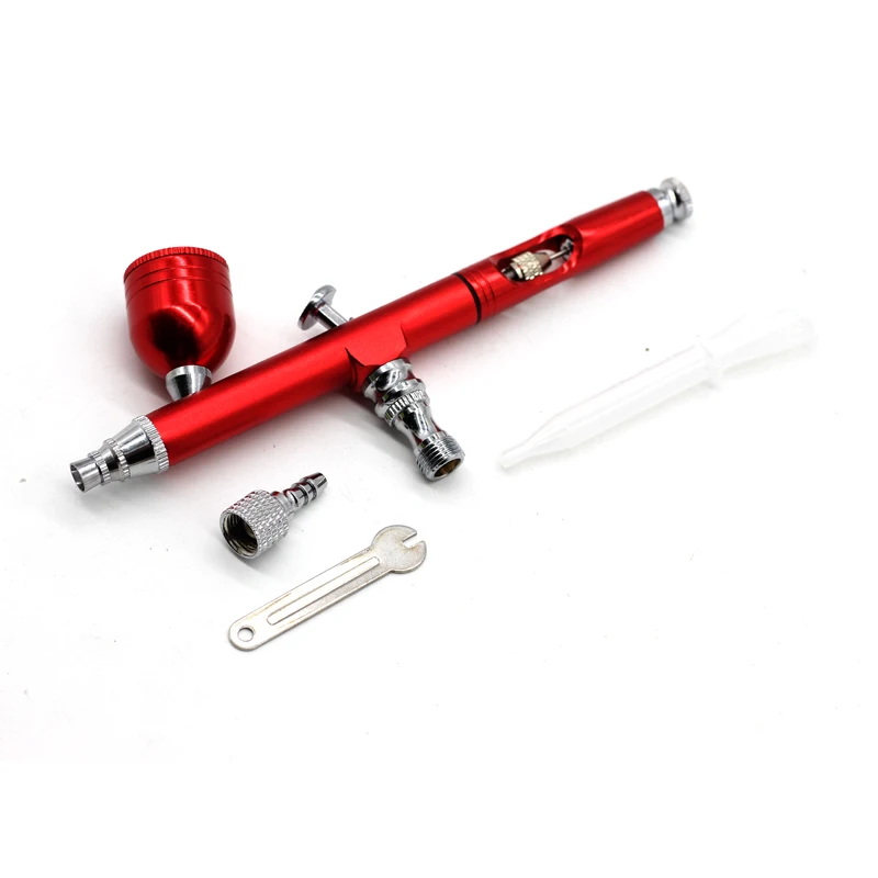 

0.3MM Gravity Feed Dual Action Airbrush Paint Spray Gun Sprayer Pen For Needle Body Paint Nail Art Body Tattoo Cake Toy Models