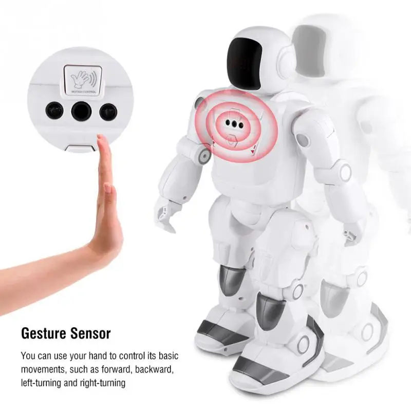 

40cm RC Intelligent Robot Infrared Remote Control 48 actions Gesture Sensor Electric Intelligent RC Robot Toy With LED Light