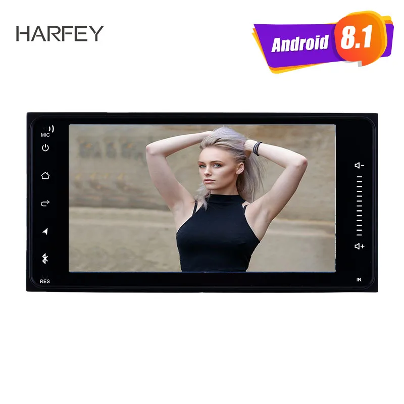 Harfey Автомагнитола для универсальной TOYOTA COROLLA Camry бренд Land Cruiser Hilux PRADO 2Din Android 8 1 GPS