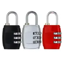 Padlock 3 Dial Digit Password Combination Password Lock Suitcase Luggage Metal Code Lock Mini Coded Keyed Anti-Theft Locks rarelock 5 letters code combination password lock door box gym locks suitcase luggage bicycle locks a