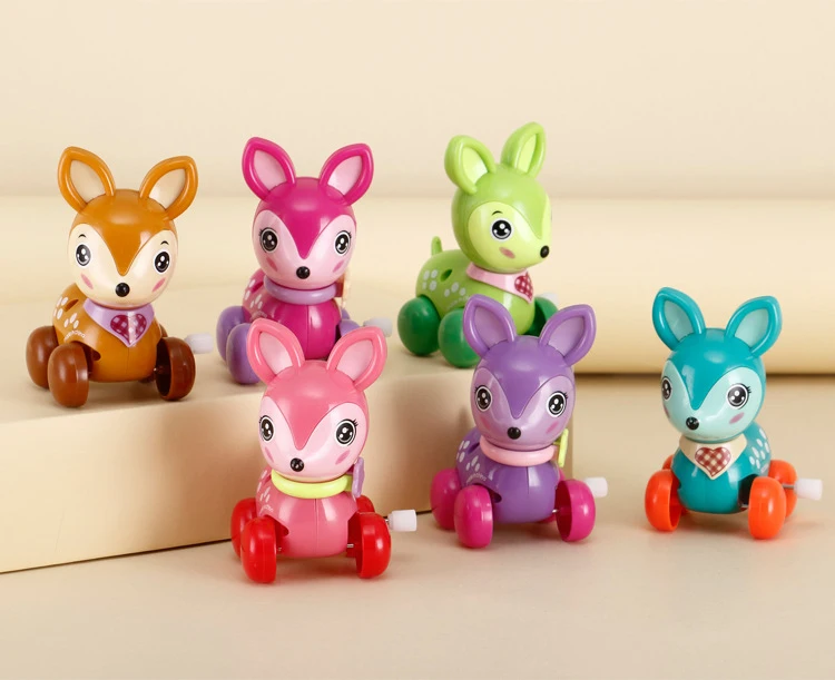 

Baby Toys Creative Chain Clockwork Toy Children Cartoon Animal Chain Small Toy Child Baby 0-1-3 Year Old Chain Cockwork Toy