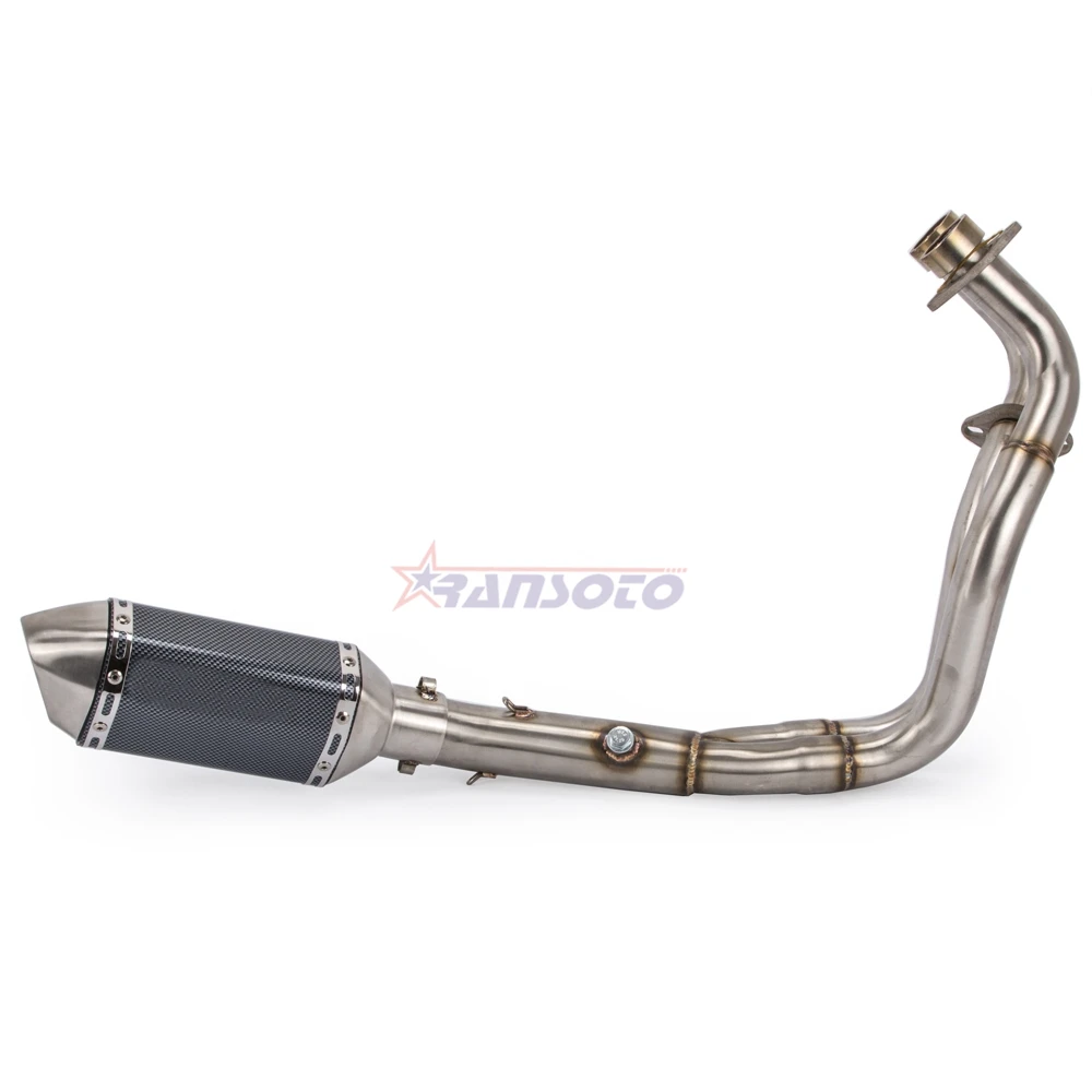 RANSOTO мотоцикл Выхлопная полная система с глушителем для Yamaha MT07 MT 07 FZ FZ07 Tracer 700 2014 2018