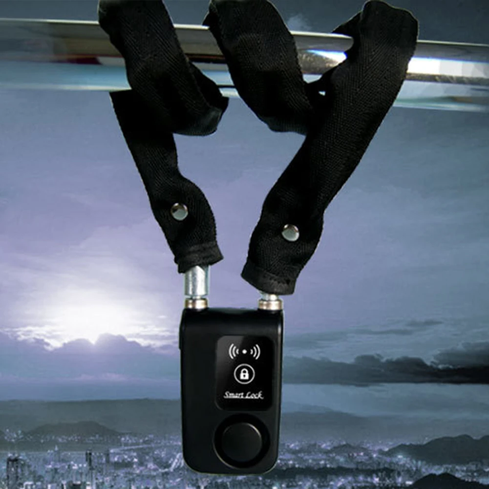 

Chain Bicycle Bluetooth Smart Alarm Waterproof Control Lock Anti Theft Smartphone