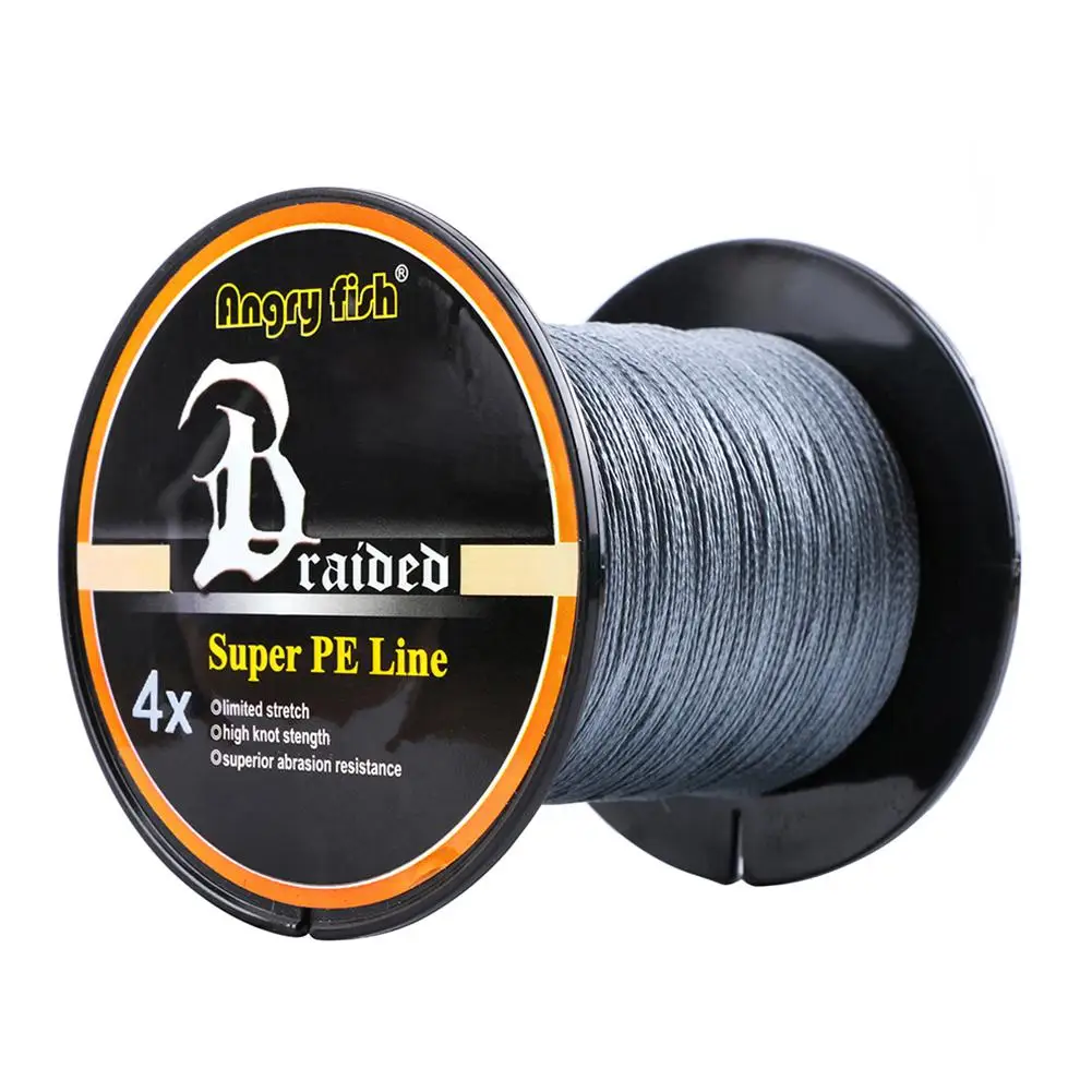 

Angryfish Smooth 500m/547yds 4braid Solid Color Strong Braided Fish Line Super Strong Multifilament PE Braided Fishing Line