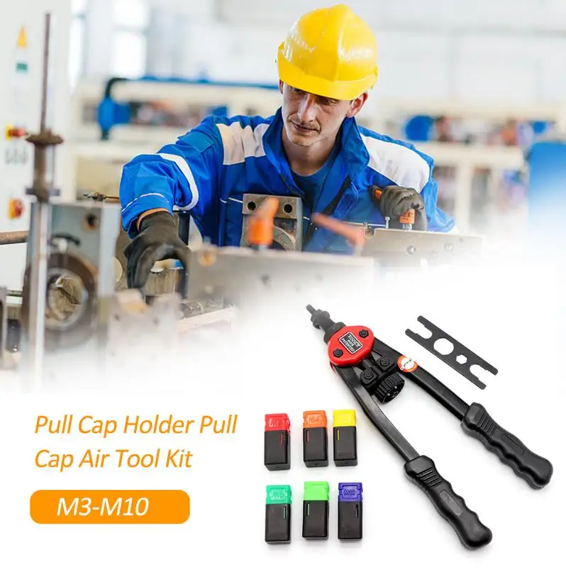 

Manual Ram / Riveted Nut / Retainer Pull Cap Pneumatic Tool Kit #40