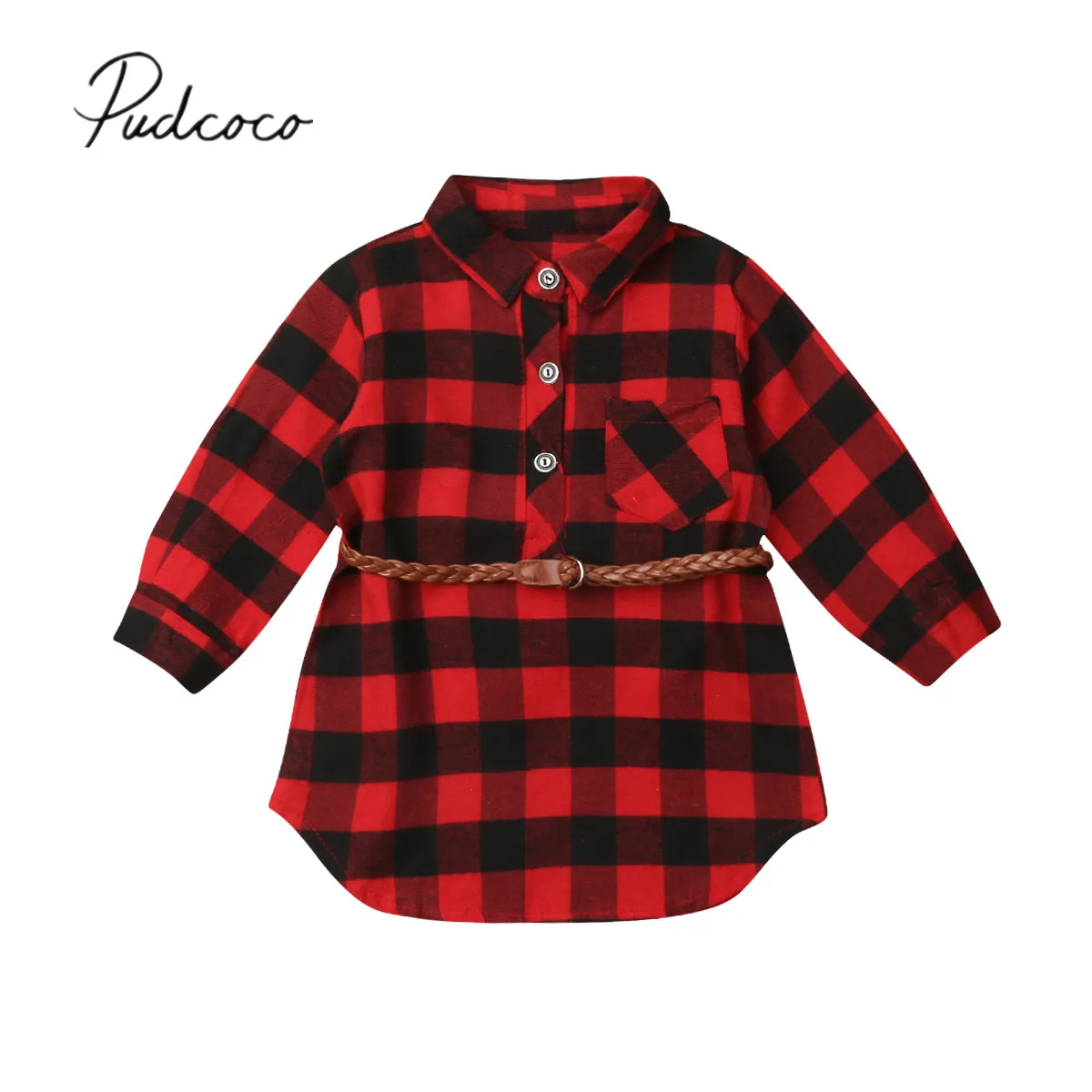 2019 Brand New Christmas Infant Kid Baby Girl Long Shirt Dress Tops ...