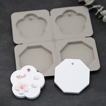 

Octagon Plum blossom shaped silicone mold diy Aroma wax sheet plaster Wedding gift Gypsum soap decoration Car pendant mold
