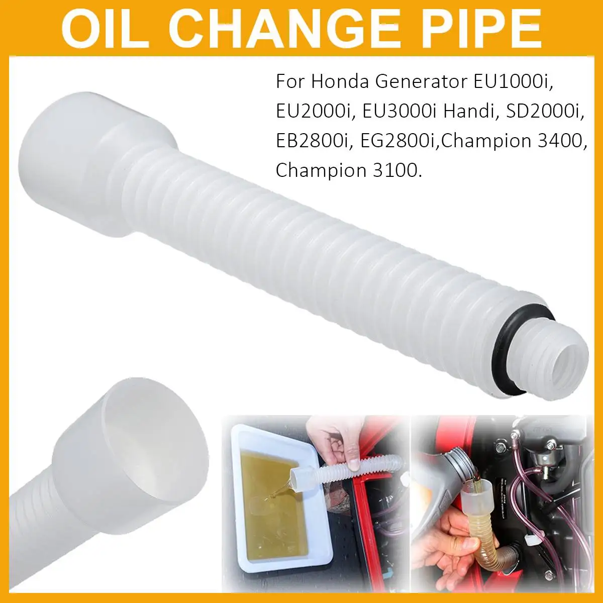 

Oil Change Funnel Refueling Pipe Flexible For Honda Inverter Generator EU2000i EU3000i