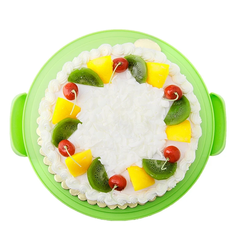 

Round Cake Carrier Handheld Plastic Pastry Storage Holder Dessert Container Cover Case Birthday Wedding Party Supplies