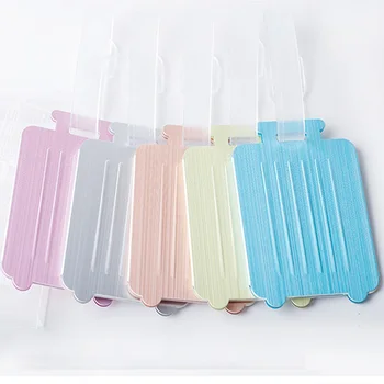 

Travel Suitcase Tag Bag Tags Aluminium Alloy Luggage Tag Name Tag Wholesale Company Promotional Gifts-5 Colors Available