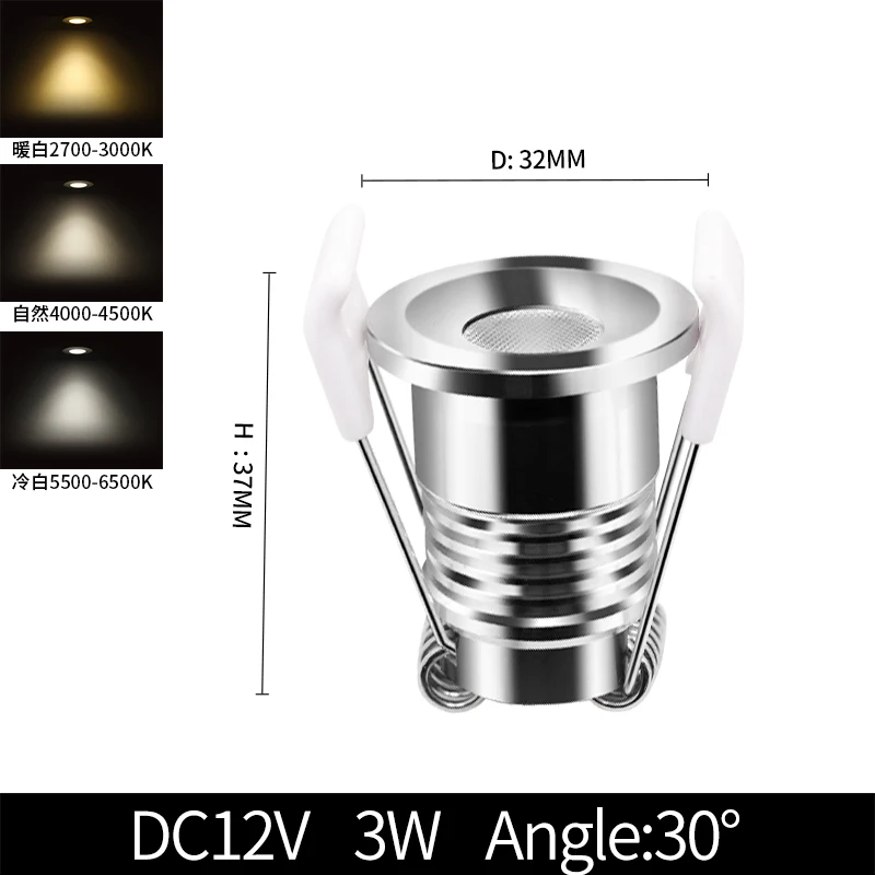 Точечный Светодиодный прожектор встроенный 12 V-24 V маленький Точечный светильник для магазинов одежды окна выставка прилавков из Скрытая IP65 водонепроницаемый мини-светильник