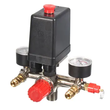 

Pressure Switch Safety Air Valve Manifold Compressor Control Regulator Gauges