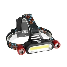 Белый светильник Cob светодиодные фары 4 режима Водонепроницаемый головной светильник головки вспышки света светильник фонарь светодиодный налобный фонарь для кемпинга на открытом воздухе для рыболова для ночной рыбалки красный