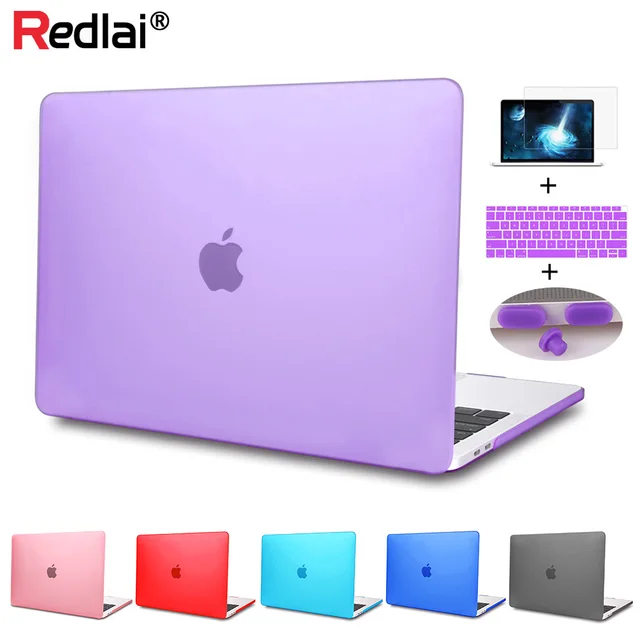 Redlai Case For Macbook New Air 13 2018 A1932 Retina Matte Plastic Hard Case Shell For MacBook Air Pro Retina 11 12 15 Touch bar