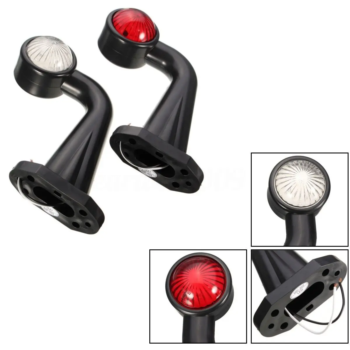 Truck Trailer 12 LED Elbow Side Marker Light Indicator Light Lamp Side Marked Lamp For Truck Trailer Lorry E-Marked Tail Lights Truck Trailer 12 LED Elbow Side Marker Light Indicator Light Lamp Side Marked Lamp For Truck Trailer Lorry E-Marked Tail Lights