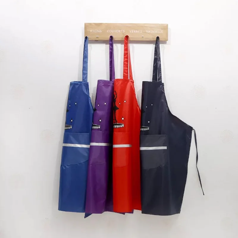 

Cooking Kitchen Apron For Woman Men Chef Waiter Cafe Shop BBQ Hairdresser Aprons Custom Logo Gift Bibs Wholesale
