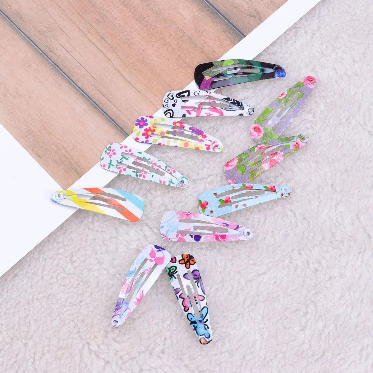 100 Pcs Hair Clips Metal Floral Pattern Lovely Barrettes Snap Hair Accessories Hairpins for Toddlers Teens 100 Pcs Hair Clips Metal Floral Pattern Lovely Barrettes Snap Hair Accessories Hairpins for Toddlers Teens