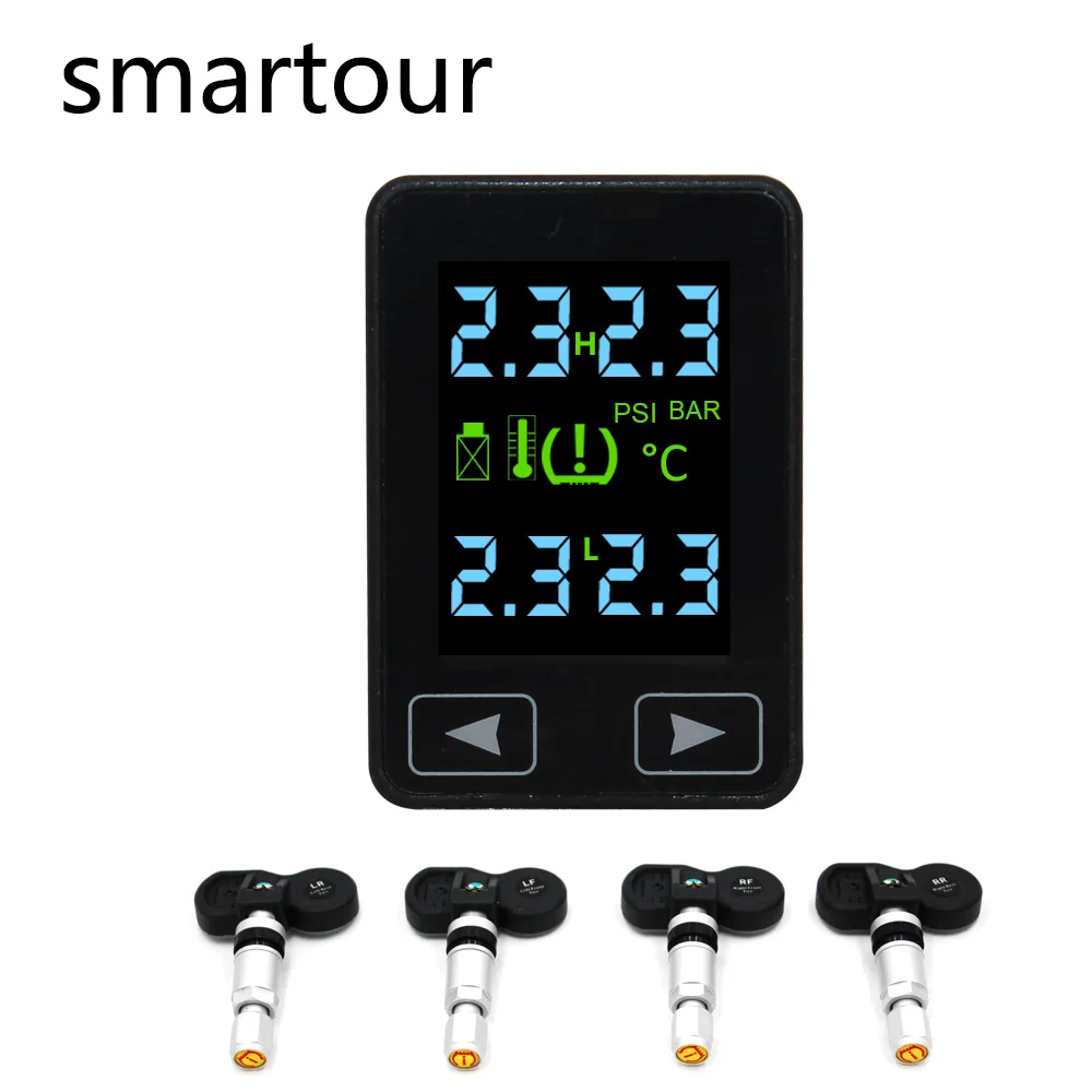 

Smartour Android touch Auto Wireless TPMS Tire Pressure Monitoring System with 4 Sensors LCD Display Embedded Monitor For Toyota
