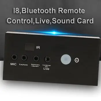 

I8 External Bluetooth Sound Card Remote Control Live Broadcast Sounds Card for Mobile Phone Computer RC PC Sound Card