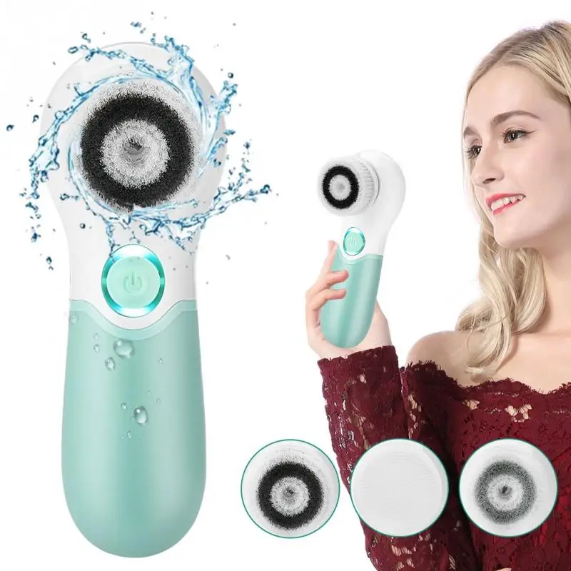 2 Types Waterproof Brush Deep Cleansing Set Face Massager Device | Красота и здоровье