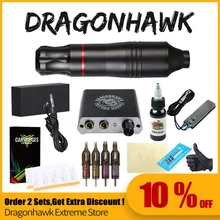 Профессиональный набор ручек для татуировки, Ротационные машины, беспочвенные чернила, мини Мощный картридж для татуировки, иглы, поставка