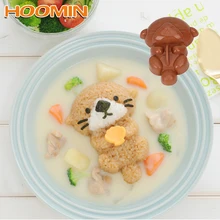 Hoomin инструменты для приготовления суши морской форма для рисовых шариков приспособления кухонные аксессуары в виде ракушки Краб печать симпатичная мультяшная форма 5 шт./компл