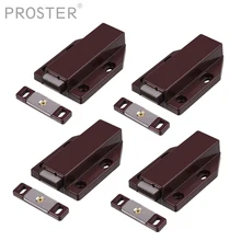 PROSTER 4 шт сенсорная защелка нажимно-открывающаяся для выпуска шкафа большие двери защелка дверная фурнитура для мебели