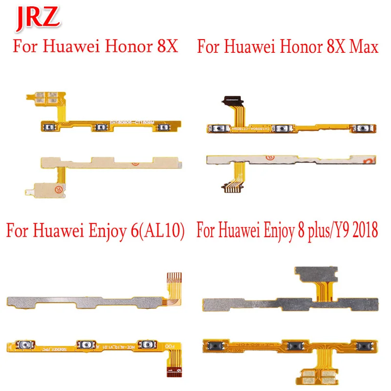 JRZ для Huawei Honor 8X Max гибкий кабель Кнопка регулировки громкости FPC провод Enjoy 6(AL10)Enjoy 8