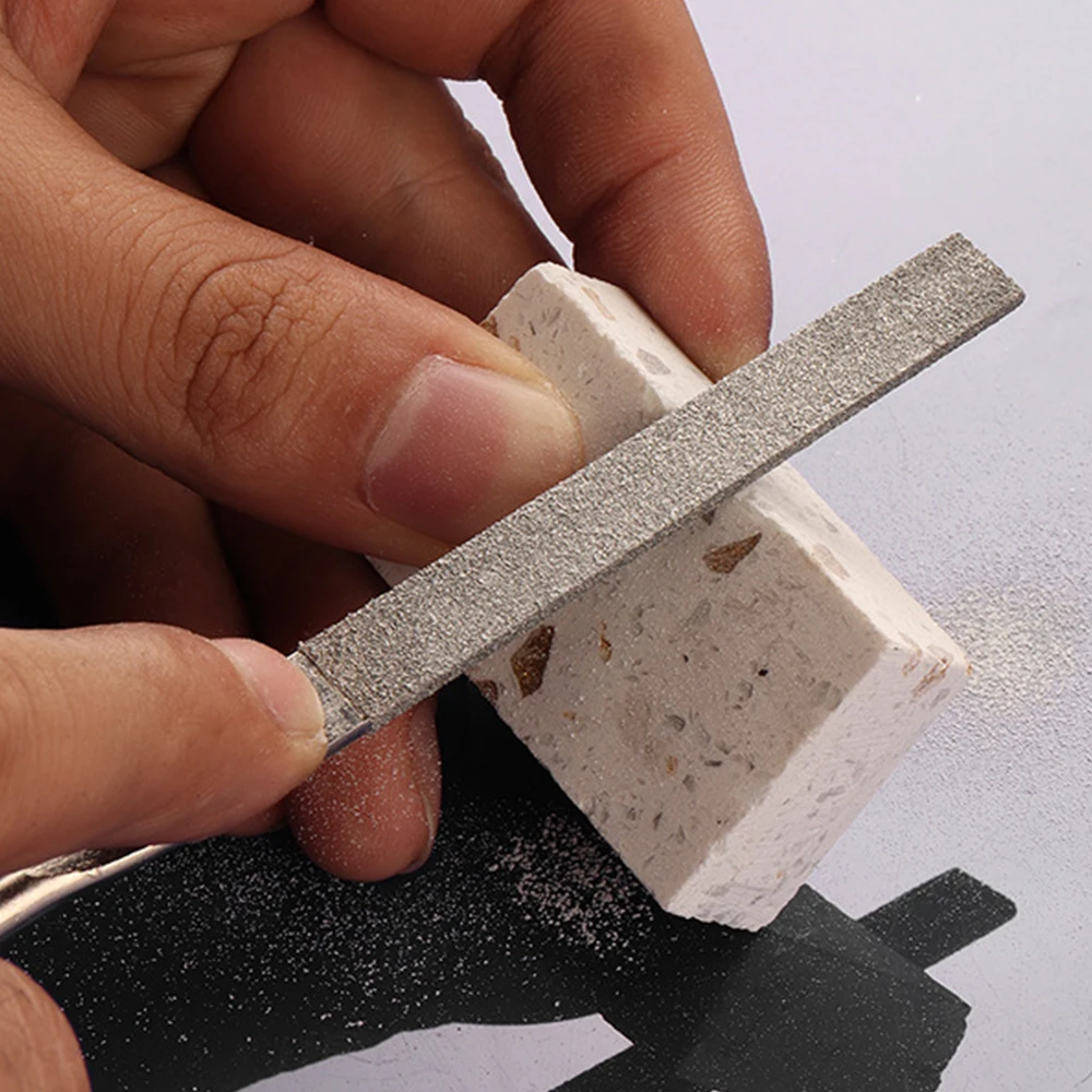 Shina 10pcs 4x160mm Half Round Diamond Grit File Set Sharpening For Wood Metal Plastic