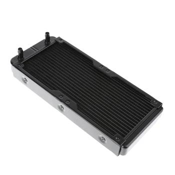 

240mm 18 Tubes Aluminum Computer Water Cooling Radiator with Screws Heat Sink Part Exchanger CPU Heat Sink for PC Laptop Deskt