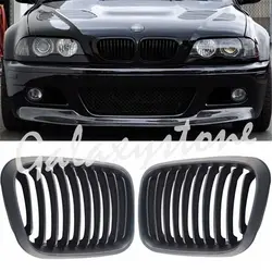 Передний капот ноздри матовый черный Замена для BMW E46 4Dr 1998 1999 2000 2001