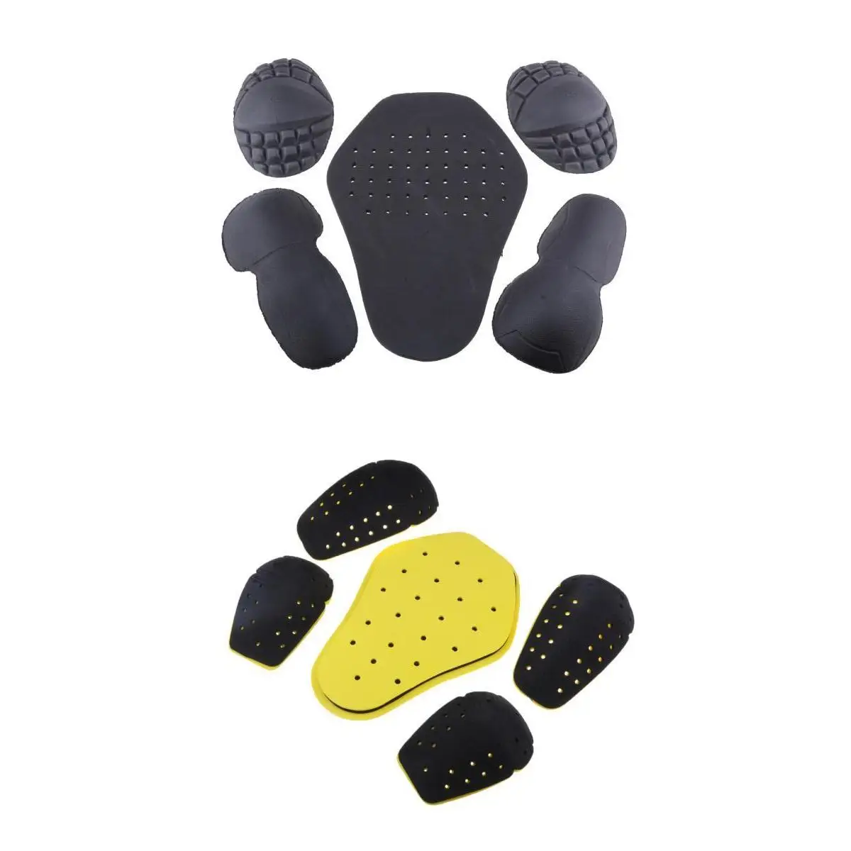

2 Sets Motorcycle Riding Shoulder Elbow Back Protection Insert Pad Racing Armour Safty Gear