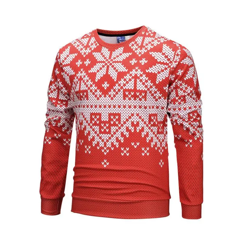 2018 New Autumn Fashion Christmas Casual Sweater O-Neck Slim Fit Knitting Mens Sweaters And Pullovers Men Pullover XXL | Мужская одежда