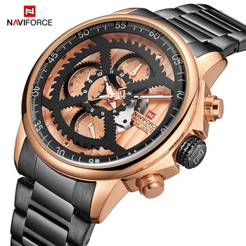 

NAVIFORCE Men's Sports Watches Top Brand Luxury Analog Quartz Clock Male Waterproof Fashion Wrist Watch Men Relogio Masculino