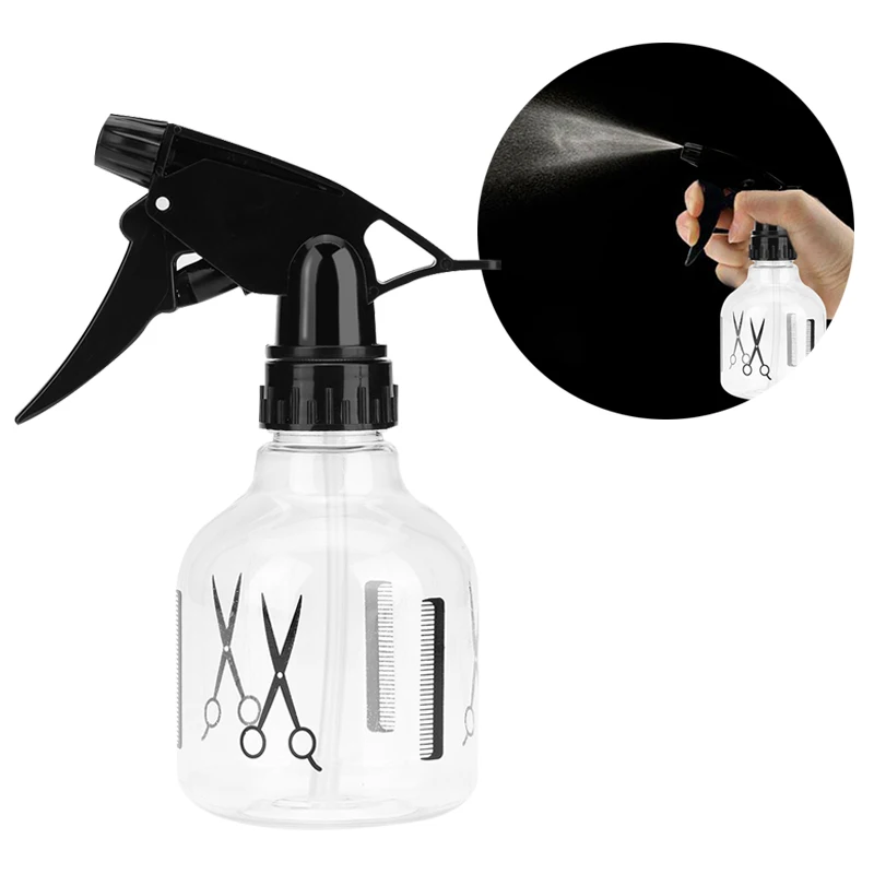 Transparent Water Mist Sprayer Tools Haircut Salon Barber Bottles Hair Hairdressing Portable