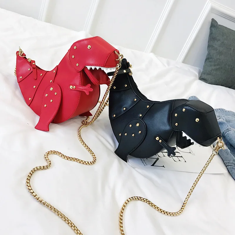 

Dinosaur Cartoon Crossbody Bags For Women Leather Handbags Creative Female Shoulder Bag Women Messenger Bags Ladies Hand Bag Sac